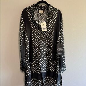 Tuckernuck Black Geo Tate Dress NWT